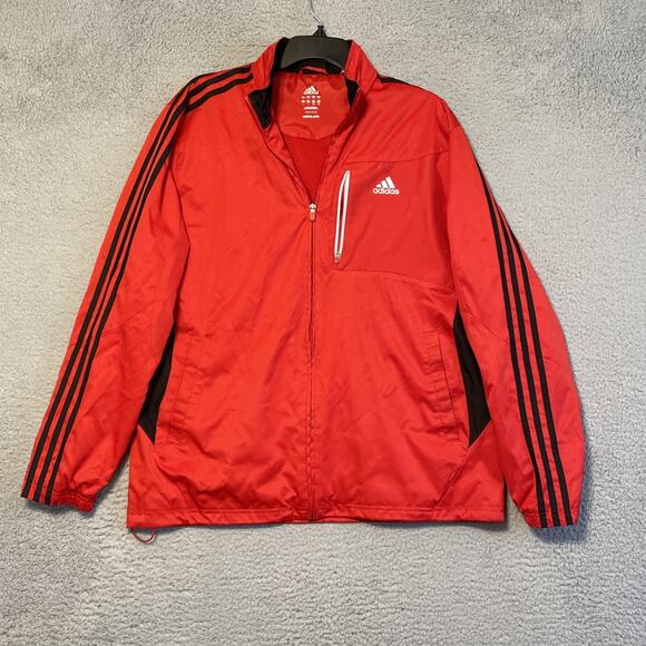 adidas Other - Adidas 3 Stripe RN#88387 CA#40312 Black And Red Jacket Men's Small